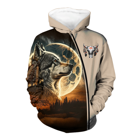 Powwow StoreHD000530 Pattern Native Pride 3D Hoodie