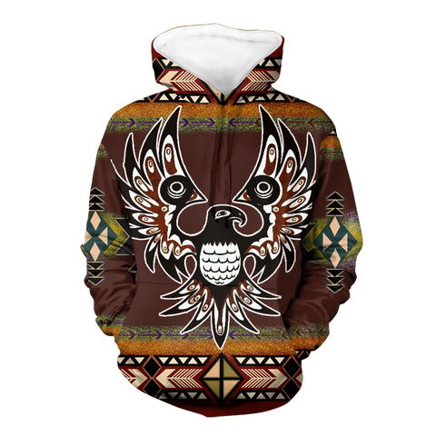 Powwow StoreHD000537 Pattern Native Pride 3D Hoodie