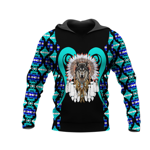 Powwow StoreHD0012081 Pattern Native Pride 3D Hoodie