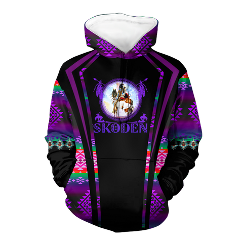 Powwow StoreHD000602 Pattern Native Pride 3D Hoodie