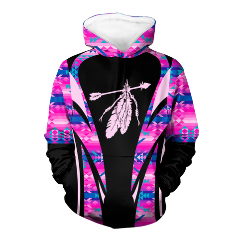 Powwow StoreHD000644 Pattern Native Pride 3D Hoodie
