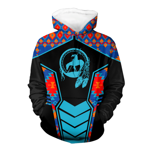 Powwow StoreHD000663 Pattern Native Pride 3D Hoodie