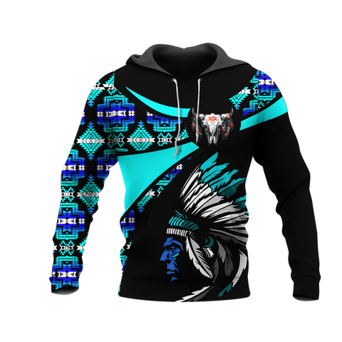 Powwow StoreHD000775 Pattern Native Pride 3D Hoodie