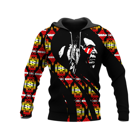 Powwow StoreHD000850 Pattern Native Pride 3D Hoodie