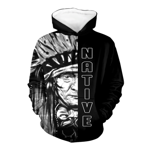 Powwow StoreHD0011606 Pattern Native Pride 3D Hoodie