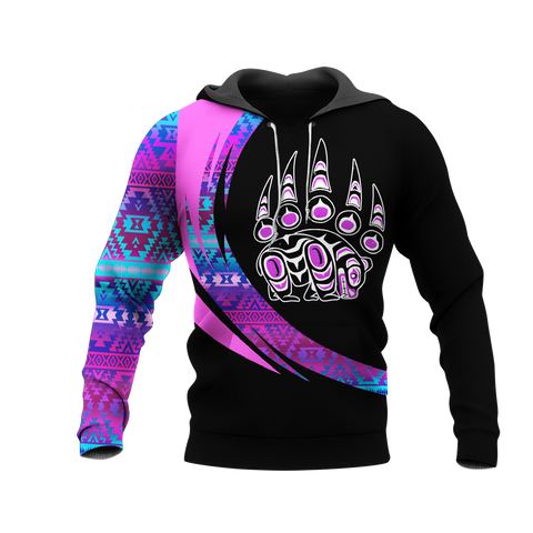 Powwow StoreHD001056 Pattern Native Pride 3D Hoodie