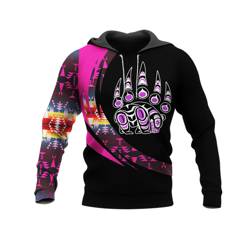 Powwow StoreHD001057 Pattern Native Pride 3D Hoodie