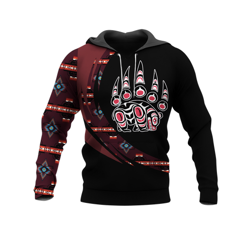 Powwow StoreHD001144 Pattern Native Pride 3D Hoodie