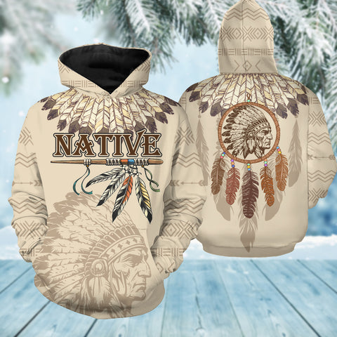 HD250919M01 Chief Native American 3D Hoodie