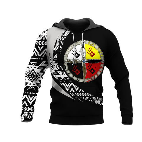 Powwow StoreHD0012225 Pattern Native Pride 3D Hoodie
