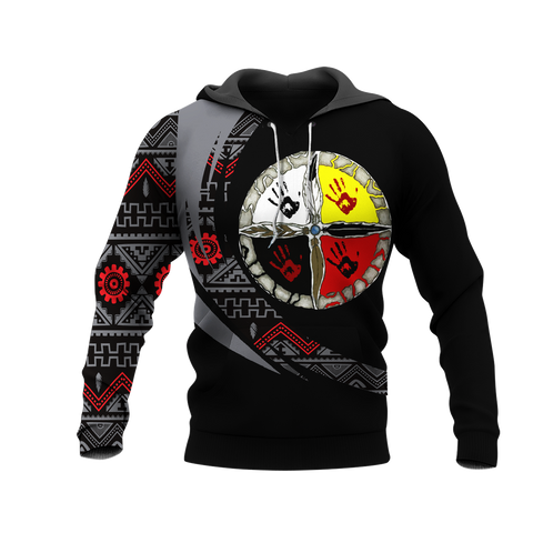 Powwow StoreHD0012239 Pattern Native Pride 3D Hoodie