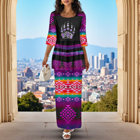 HLS001127 Native American Ladies Two Piece Suit