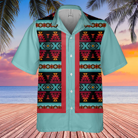 HW250714M07 Native American Hawaiian Shirt 3D