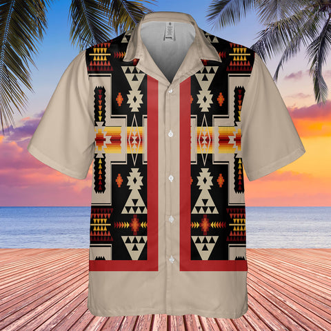 HW250714M20 Native American Hawaiian Shirt 3D