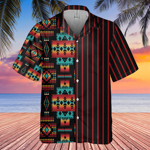 HW250721M05 Native American Hawaiian Shirt 3D