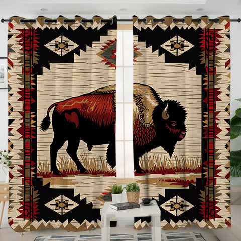 GB-NAT00902 Pattern Native American Living Room Curtain