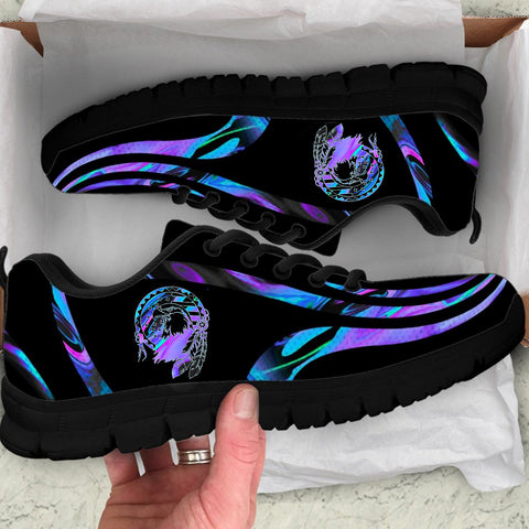 SNK0025 Blue Pattern Native American Sneaker