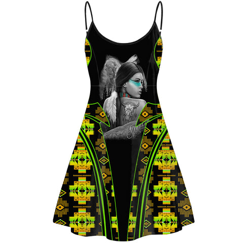 STB0015 Native American Strappy Dress