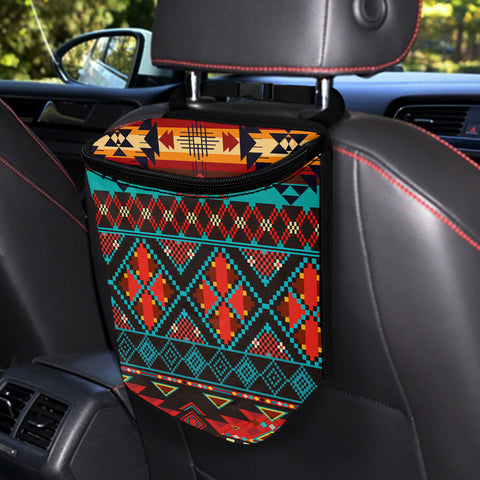 Powwow StoreGBNAT00112 Pattern Native Car Garbage Bag