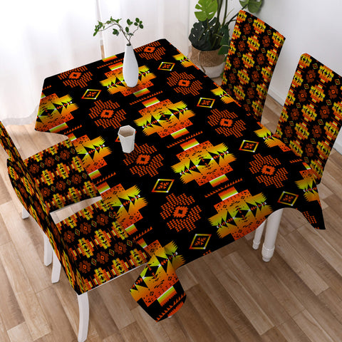 Powwow StoreGBNAT0072006 Tribe Design Native American Tablecloth