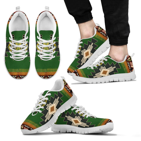 Southwest Green Symbol Native American Sneaker - Powwow Store