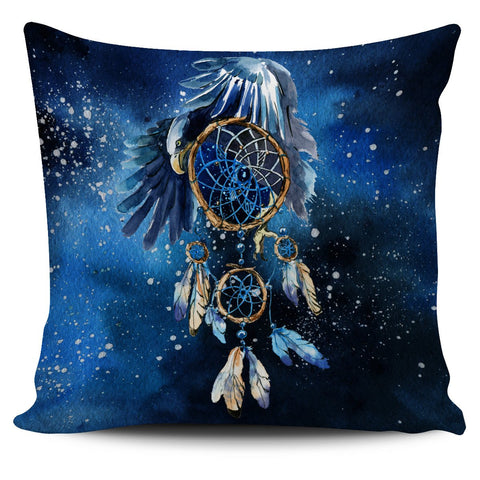 Blue Galaxy Dreamcatcher Native American Pillow Covers - Powwow Store