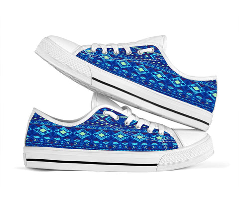 Powwow Store gb nat00407 navy pattern native low tops