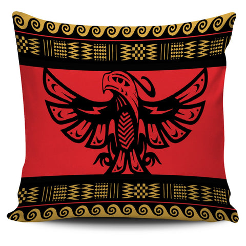 Thunderbird Red Native American Pillow Covers no link - Powwow Store