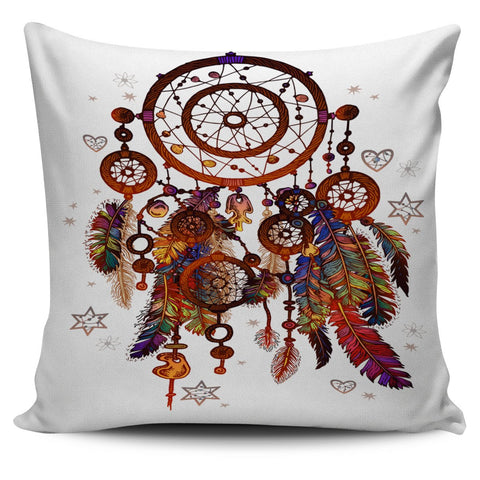 Watercolor Bohemia Dreamcatcher Native American Pillow Covers - Powwow Store