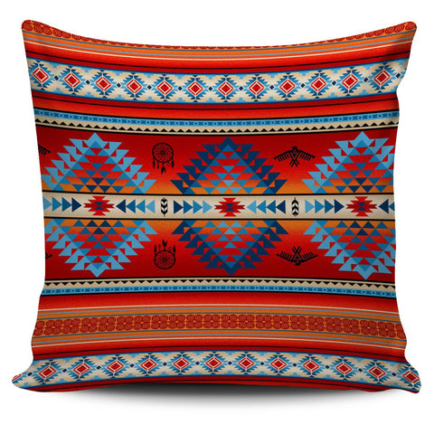 Red Thunderbirds Dreamcatcher Native American Pillow Covers - Powwow Store