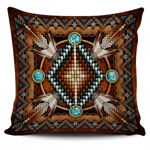 Powwow Store gb nat00023 04 mandala brown pillow covers