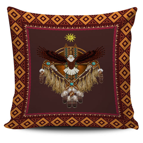 Brown Eagle Native American Pillow Covers - Powwow Store