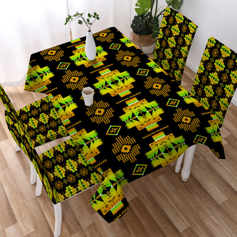 Powwow StoreGBNAT0072008 Tribe Design Native American Tablecloth