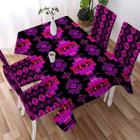 Powwow StoreGBNAT0072009 Tribe Design Native American Tablecloth