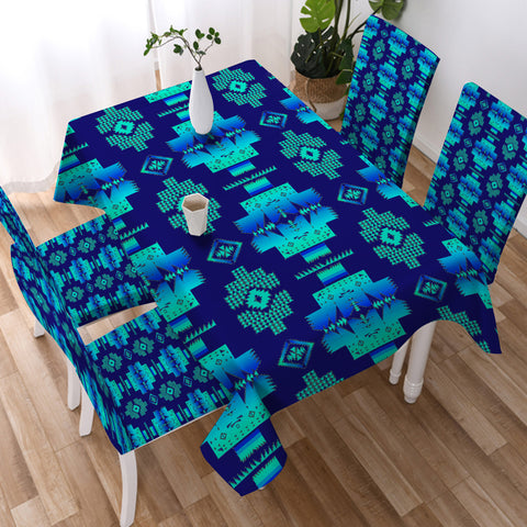 Powwow StoreGBNAT0072012 Tribe Design Native American Tablecloth