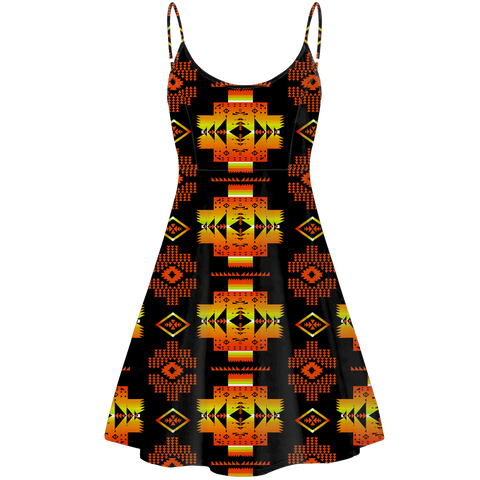 Powwow StoreGBNAT0072006 Pattern Native American Strings Dress
