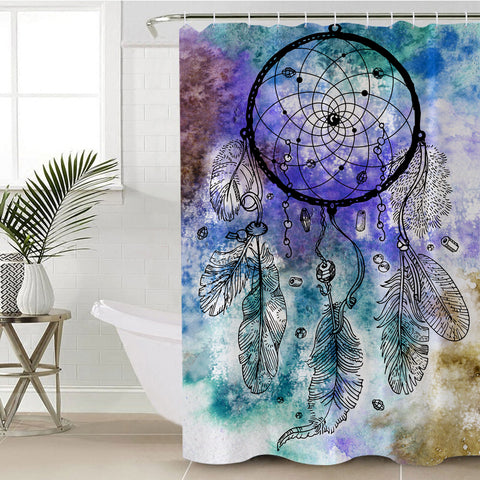 Powwow Store gb nat00377 full color dream catcher shower curtain