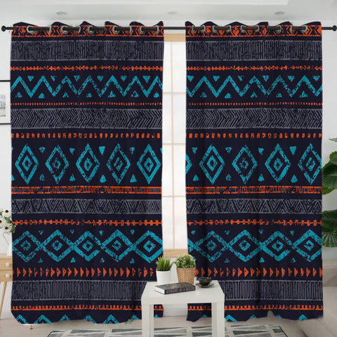 Powwow Store gb nat00598 seamless ethnic ornaments living room curtain
