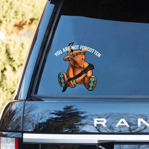 Powwow Store you are not forgetten and bear decal car sticker