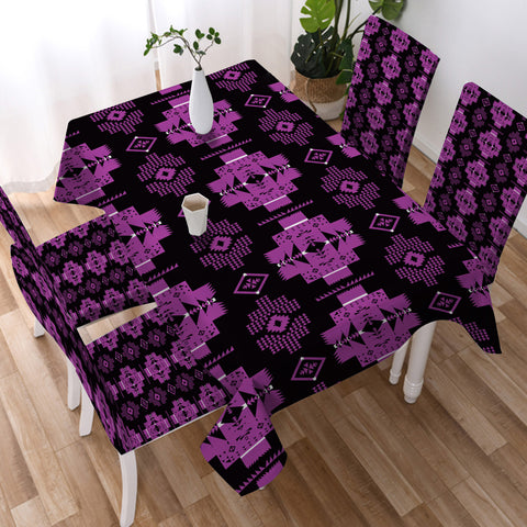 Powwow StoreGBHW00077 Tribe Design Native American Tablecloth