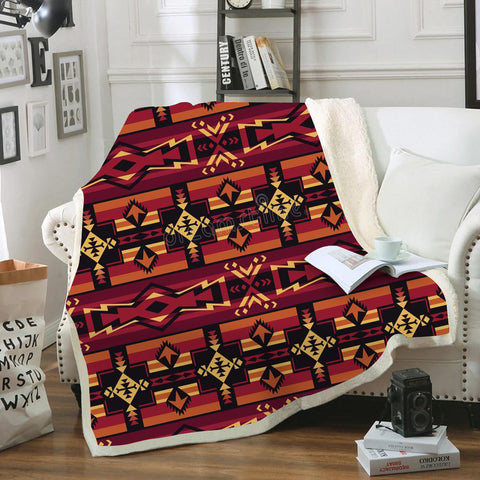 Powwow StoreBLK0063 Pattern Tribal Native Blanket