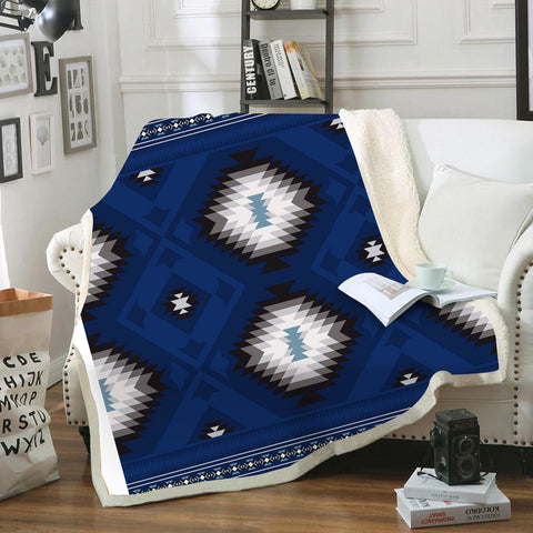 Powwow StoreBLK0061 Pattern Tribal Native Blanket