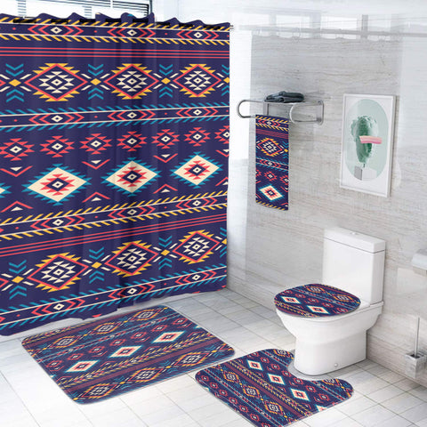 Powwow StoreBS00047 Pattern Native American Bathroom Set