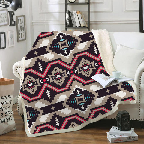 Powwow StoreBLK0059 Pattern Tribal Native Blanket