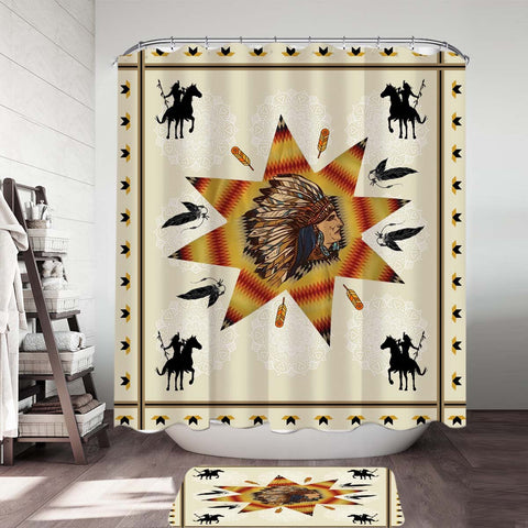 Tribe Chief & Warriors Shower Curtain - Powwow Store