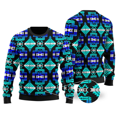 Powwow StoreGBNAT0065602 Pattern Native Tribals Sweater