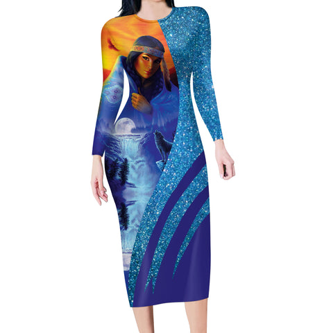 Powwow Store gb nat00451 native girl body dress
