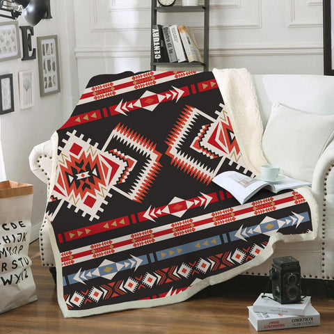 Powwow StoreBLK0058 Pattern Tribal Native Blanket