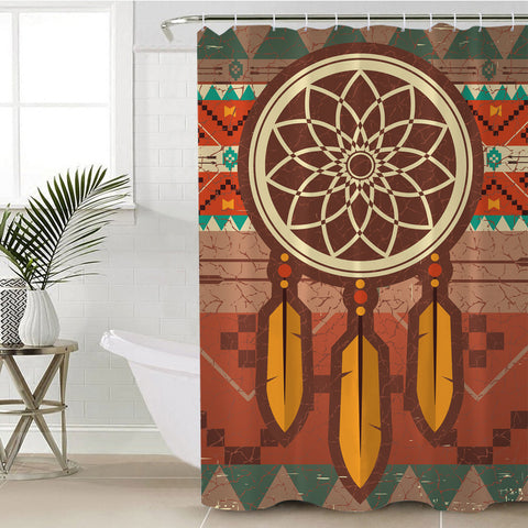Powwow Store gb nat00404 pattern dream catcher native shower curtain