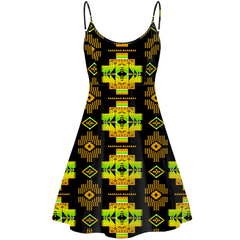 Powwow StoreGBNAT0072008 Pattern Native American Strings Dress